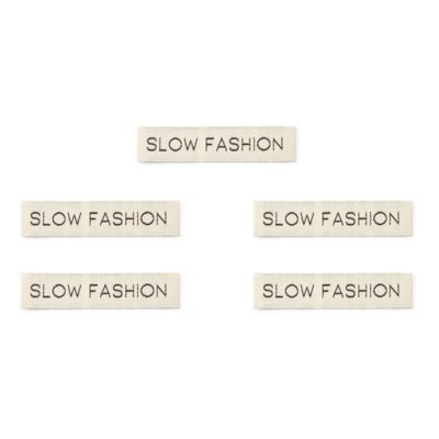 LindeHobby Slow Fashion Label (7 cm x 1 cm)