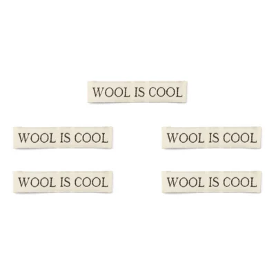 LindeHobby Wool Is Cool Label (7 cm x 1 cm)