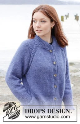 245-35 Moonlit Ocean Cardigan by DROPS Design