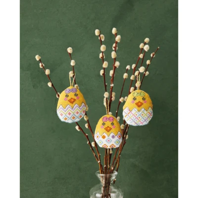 Decorative Eggs 3-pack, 6 x 7 cm / 2.36 x 2.76 in
