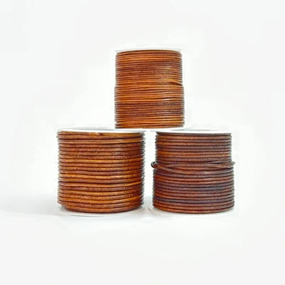 HobbyArts Leather Cord, 10 m, Dark Natural