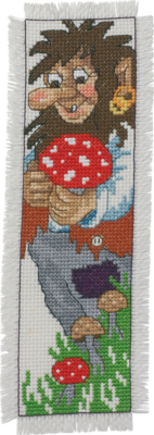 Embroidery Kit Troldefar bookmark 7 x 22 cm / 3 x 9 in