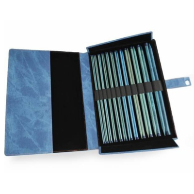 LYKKE Straight Needle Set Indigo, Azure Blue, 14"