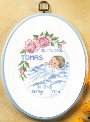 Embroidery Kit Tomas 20 x 26 cm / 7.87 x 10.24 in w/5958/03