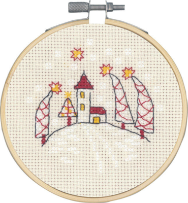 Embroidery Kit The Church with/5810/10 10 cm dia.