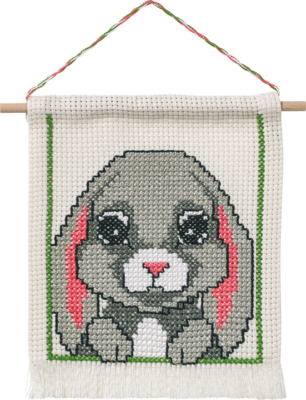 Embroidery Kit MFK Rabbit M 5119/18 16 x 18 cm / 6 x 7 in