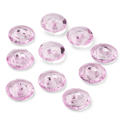 LindeHobby Crystal Buttons, Lilac, 12 mm, 10 pcs