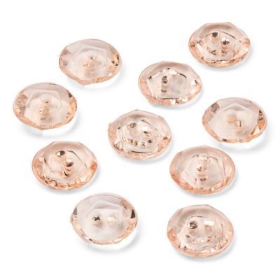 LindeHobby Crystal Buttons, Caramel, 12 mm, 10 pcs