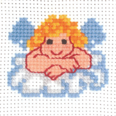Embroidery Kit Angel 10 x 10 cm / 3.94 x 3.94 in