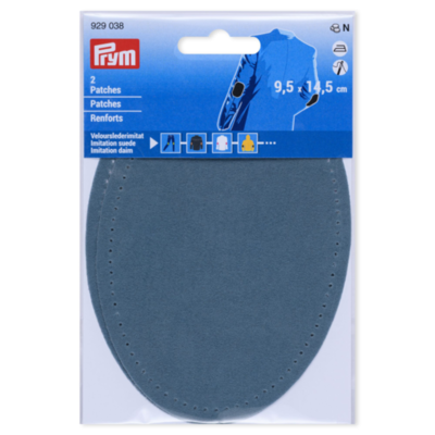 Prym Faux Suede Elbow Patches, 3.74" x 5.71" (9.5x14.5 cm)