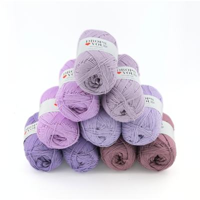DROPS Loves You 7 - Lavender Fields 10 skeins