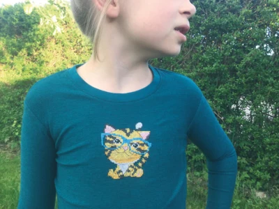 Embroidery Kit Tiger 7 x 9 cm / 2.76 x 3.54 in