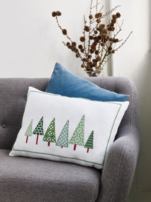 Embroidery Kit Christmas Trees 58 x 40 cm / 22.83 x 15.75 in