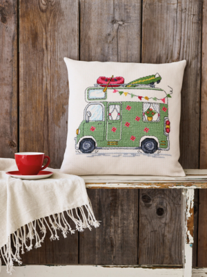 Embroidery Kit Motorhome 40 x 40 cm / 15.75 x 15.75 in