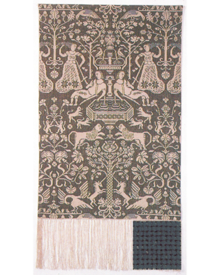 Embroidery Kit Partition wall blue 85 x 147 cm / 33 x 58 in