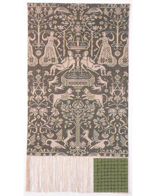 Embroidery Kit Partition light green 85 x 147 cm / 33.46 x 57.87 in