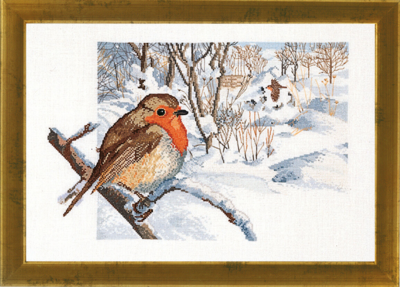 Embroidery Kit European Robin R5350 47 x 34 cm / 18.50 x 13.39 in